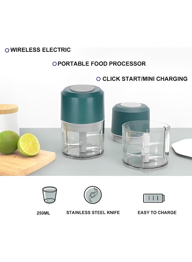 Wireless Household Electric Food Grinder for Kitchen Meat Onion Chili