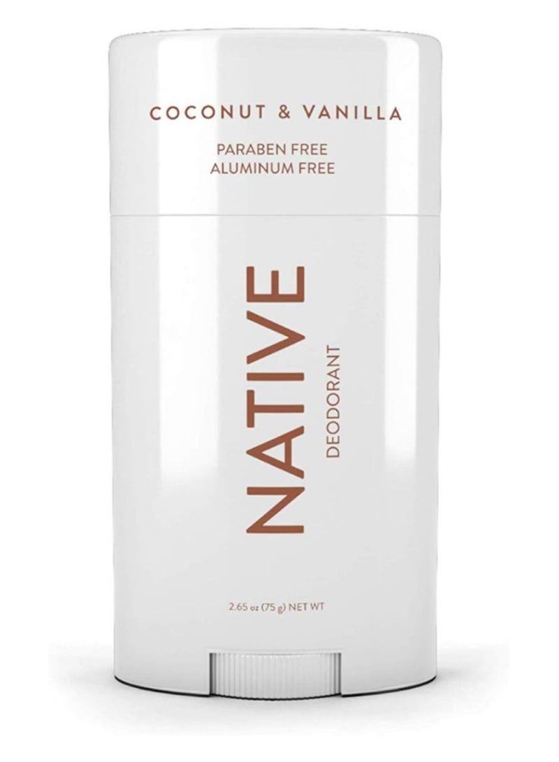 Native Natural Deodorant for Women and Men Coconut Oil and Shea Butter and Vanilla 2.65 oz 75 g