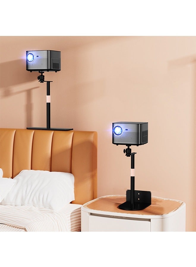 Alloy Projector Stand with 360 Degree Metal Gimbal for Desktop or Sofa Bed,25-37 cm Height Adjustable