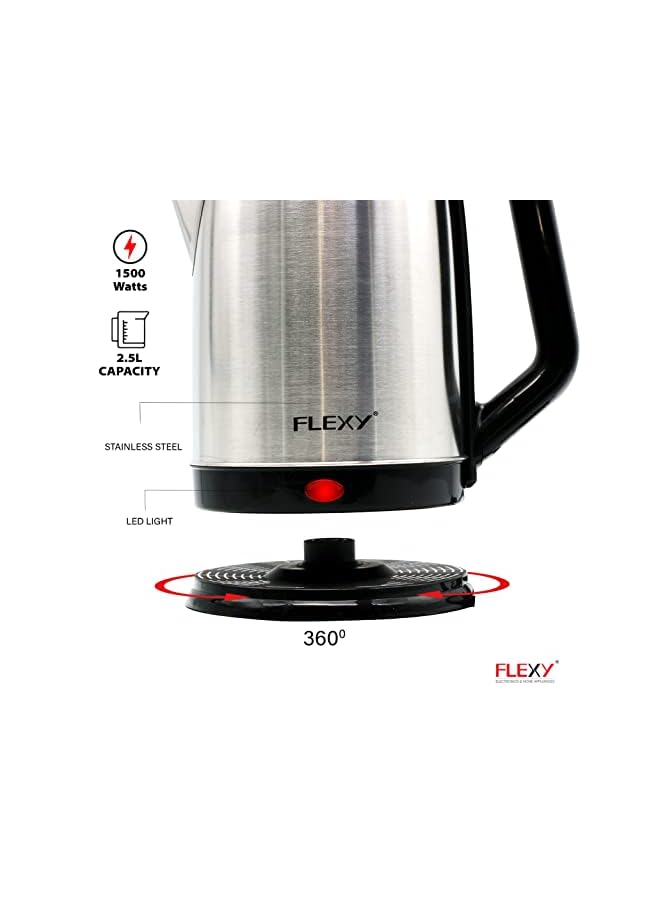 2.5 Litre Concealed Coil Stainless Steel Kettle