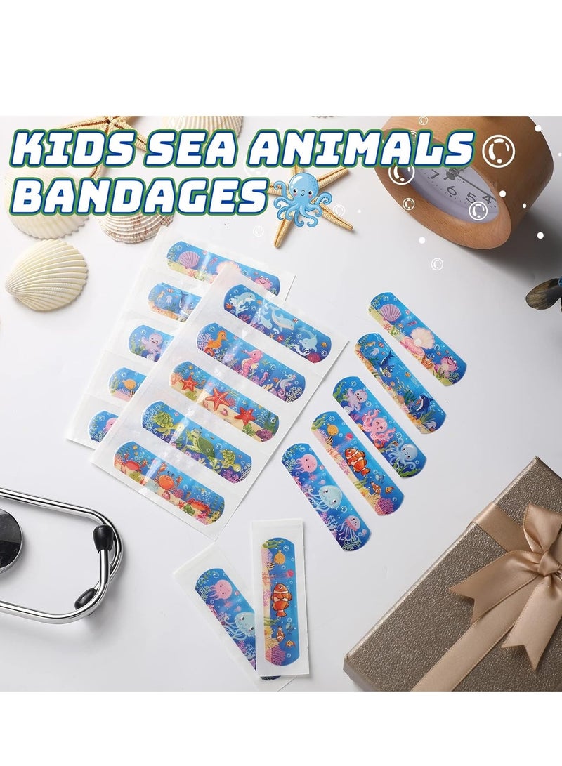 10 Style Kid Bandages, Cute Cartoon Bandage, 200 Pcs Cute Cartoon Bandages for Kids Waterproof Breathable Bandages Protect Scrapes and Cuts for Girls Boys Children Toddlers