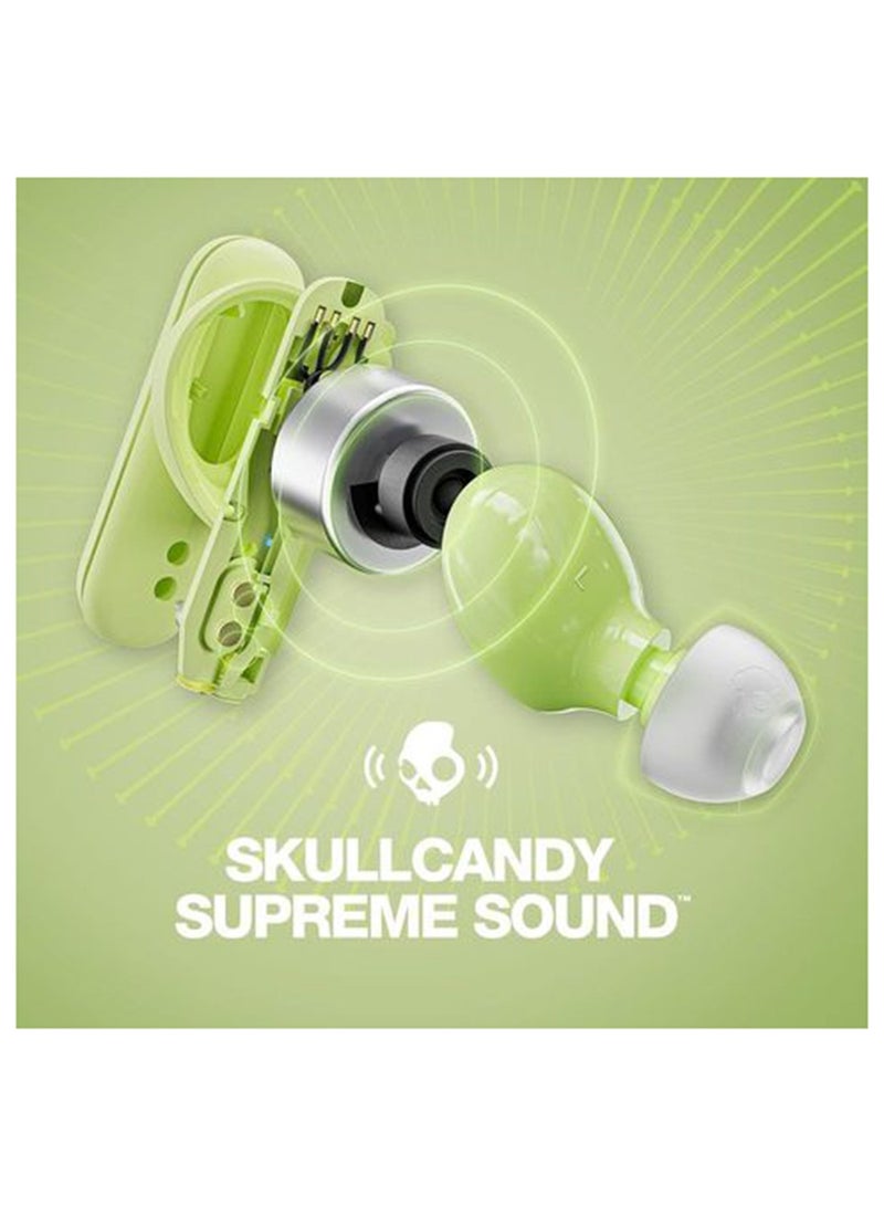 Smokin' Buds Wireless Earbuds With Supreme Sound, 50% Renewable Plastics And Microphone, 20 Hours Battery, Bluetooth Earbuds For iPhone, Android, And More Matcha