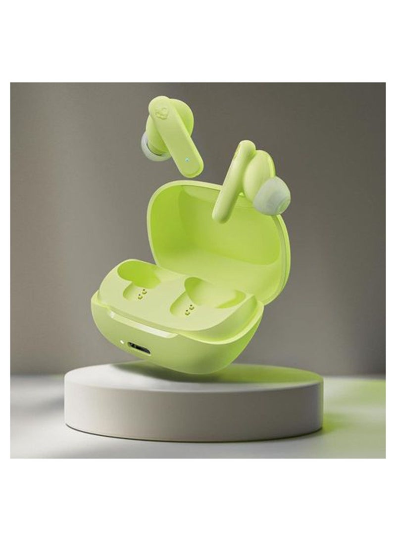 Smokin' Buds Wireless Earbuds With Supreme Sound, 50% Renewable Plastics And Microphone, 20 Hours Battery, Bluetooth Earbuds For iPhone, Android, And More Matcha