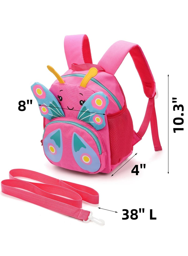 Toddler Backpack Leash, Mini Kids Skip Hop Backpack, Toddler Bookbag with Anti Lost Wrist Link, Cute Backpack Harness Leash, Preschool Lunch Boxes Carry Bag for Walking, Travel, Child