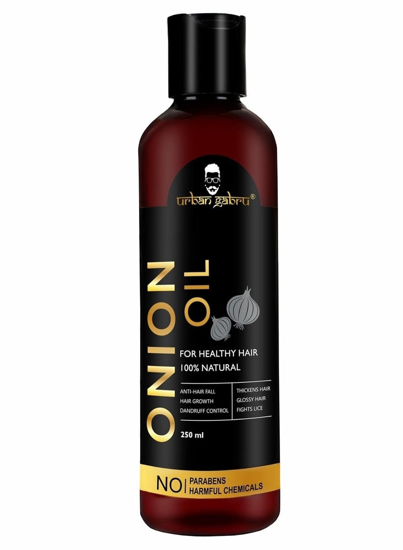 UrbanGabru Onion Oil Made with Natural Ingredients for healthy hair and scalp (250 ml)