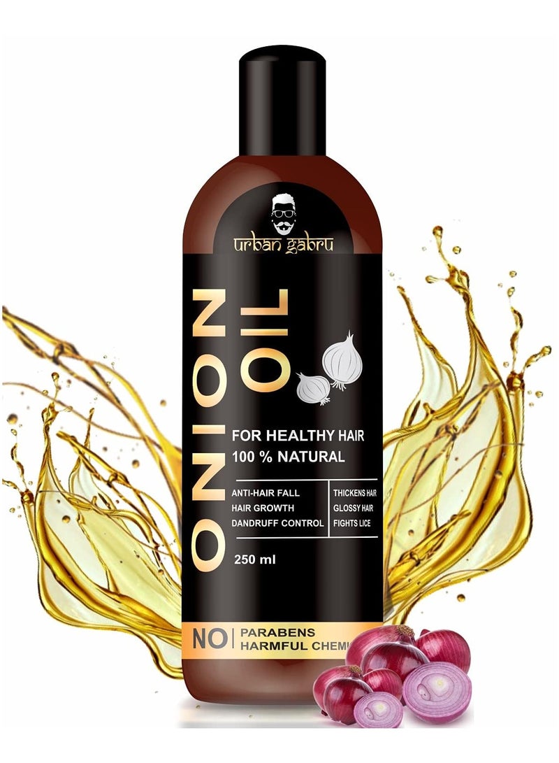 UrbanGabru Onion Oil Made with Natural Ingredients for healthy hair and scalp (250 ml)