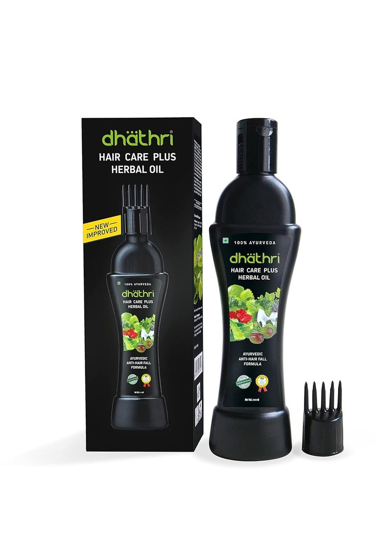 Dhathri Hair Care Plus Herbal Oil for Hair Growth Ayurvedic Hair Oil for Hair Fall Control and Hair Nourishing 200ml