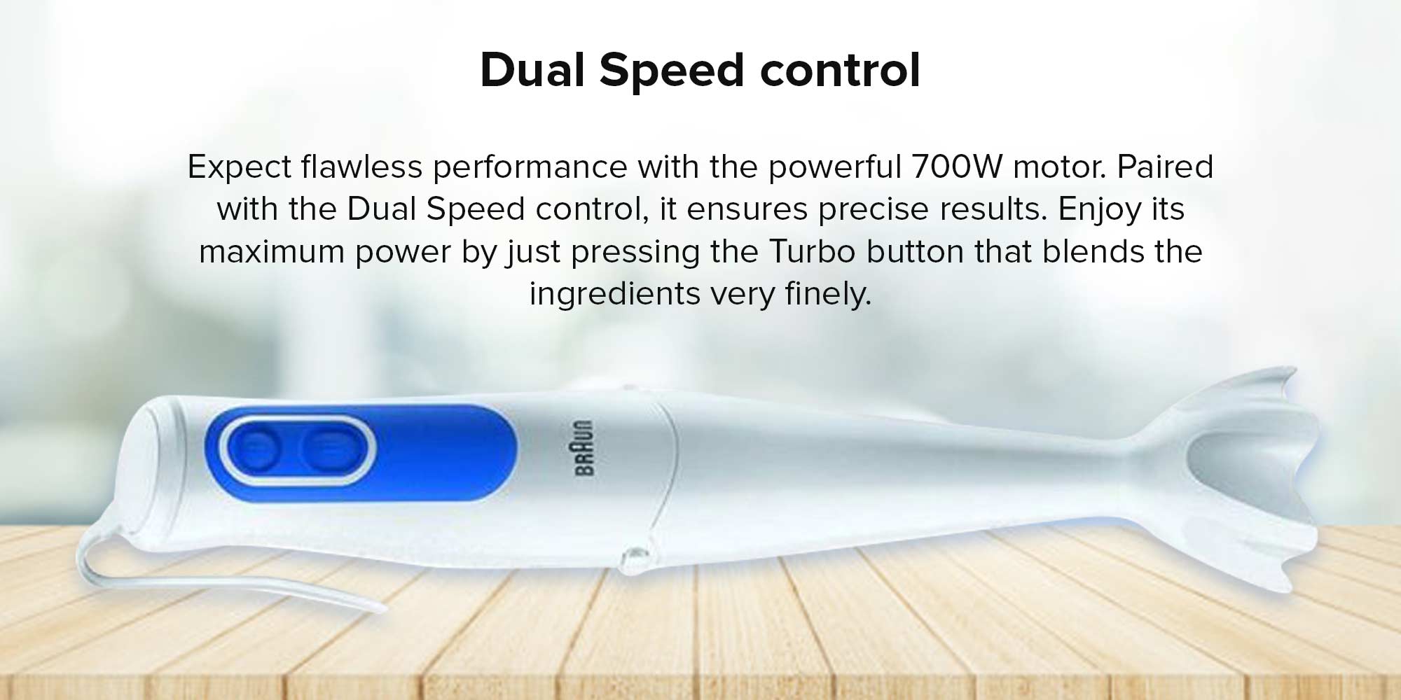 Hand Blender With Beaker Minipimer 3 MQ3000 Smoothie White/Blue/Clear