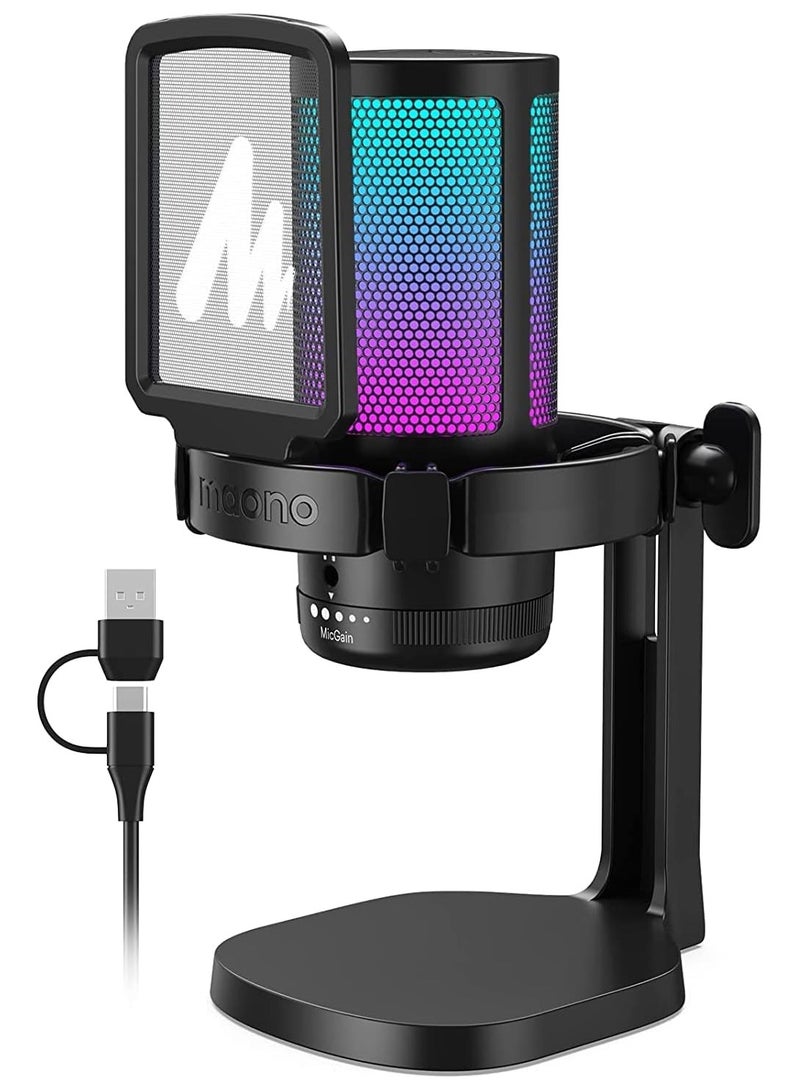 DGM20 GamerWave Condenser USB Gaming RGB Microphone