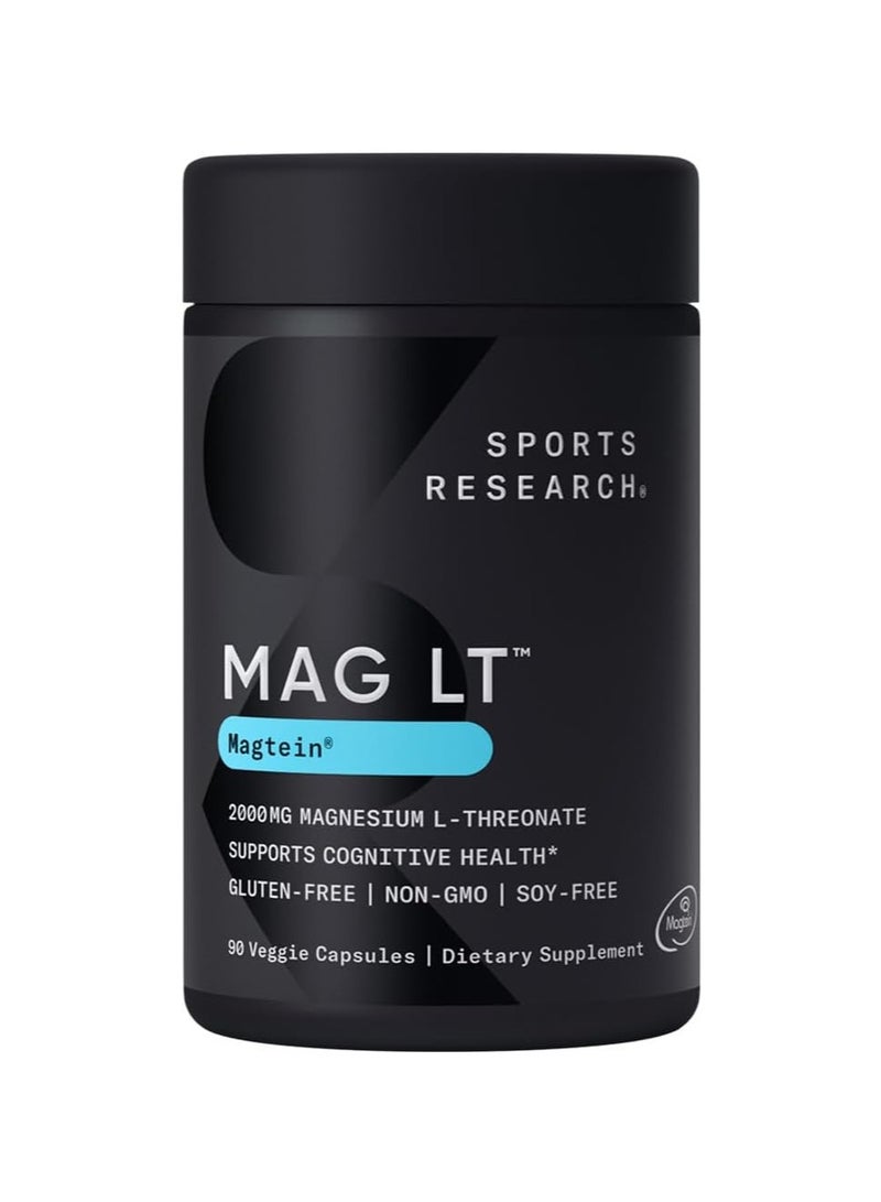 SR Magtein Magnesium L-Threonate 2000mg 90 veggie capsules