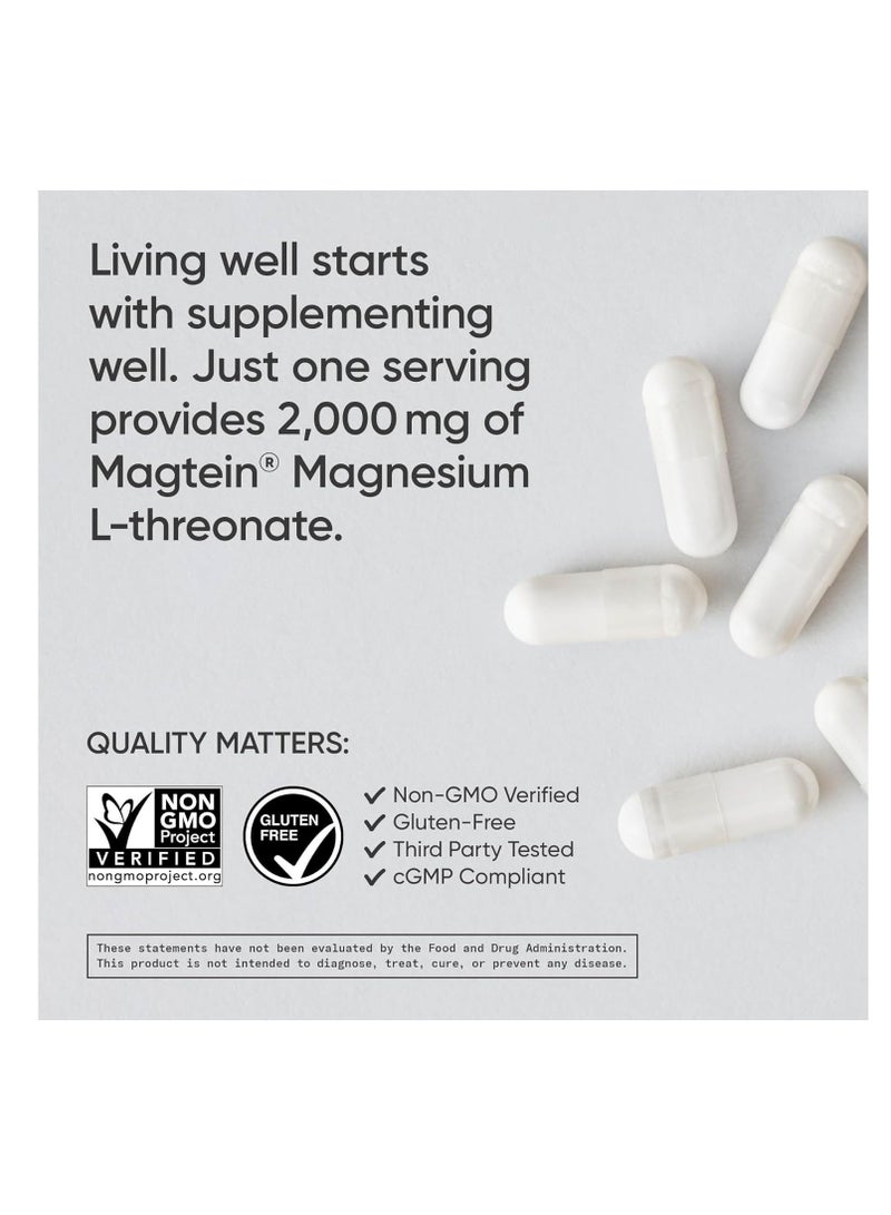 SR Magtein Magnesium L-Threonate 2000mg 90 veggie capsules