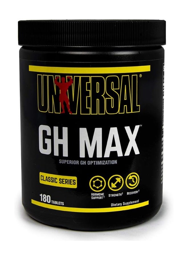 Universal Nutrition Classic Series, GH Max, Superior GH Optimization, 180 Tablets