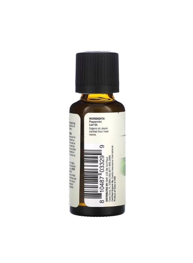 Organic Essential Oil Peppermint  1 fl oz  30 ml