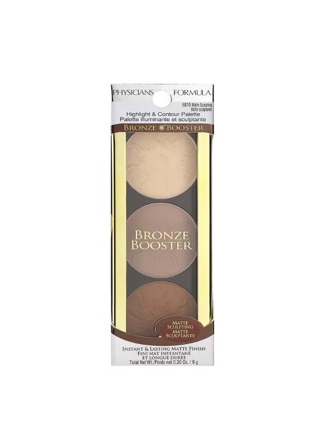 Highlight And Contour Palette Bronze Booster Matte Sculpting 0.30 oz 9 g