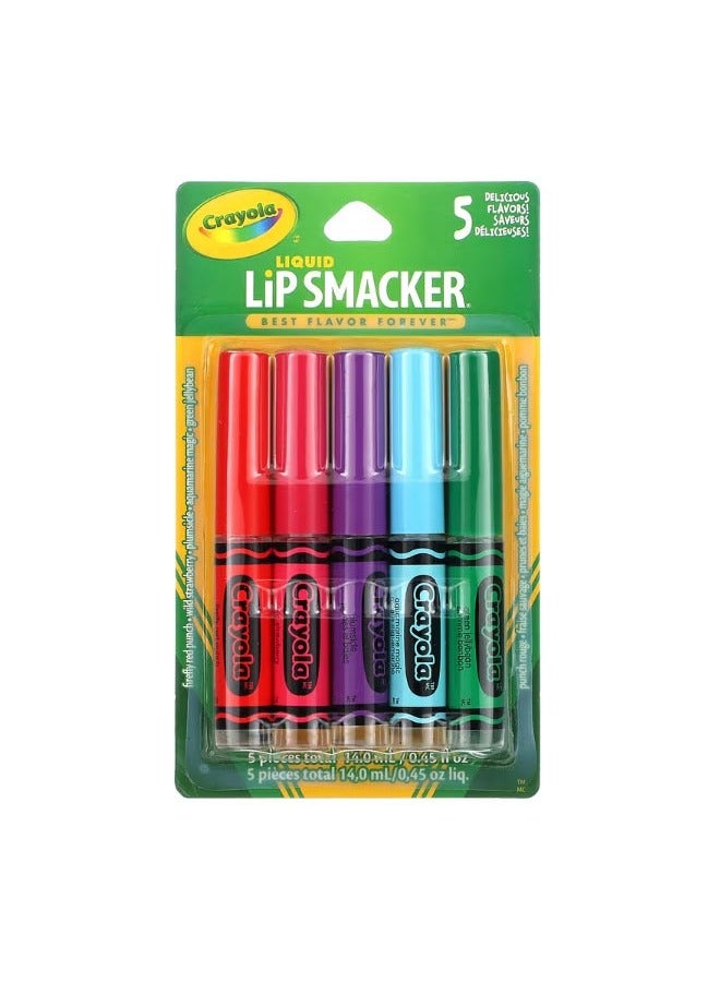 Crayola Liquid Lip Gloss Variety Pack 5 Pack 0.45 fl oz 14.0 ml