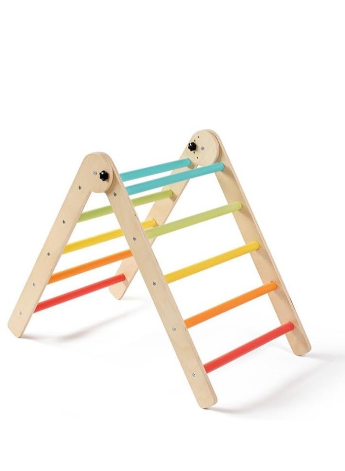 COOLBABY climbing toys for toddlers 1-3 inside Children's Wooden Climbing Frame Baby Sensory Training Climbing Frame Infant Indoor Climbing Frame Slide Combination Toys 4 pieces