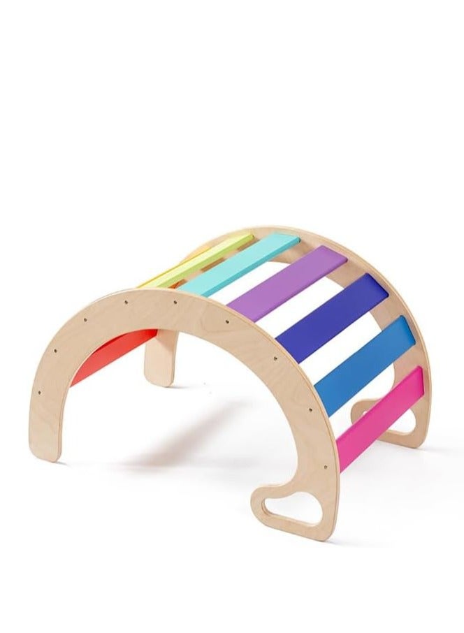 COOLBABY climbing toys for toddlers 1-3 inside Children's Wooden Climbing Frame Baby Sensory Training Climbing Frame Infant Indoor Climbing Frame Slide Combination Toys 4 pieces