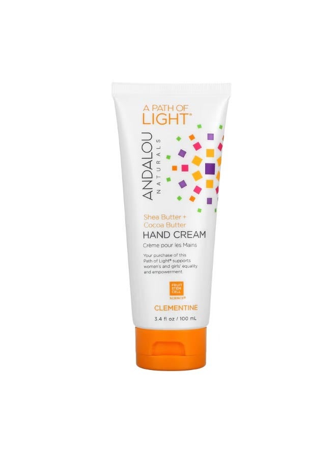 A Path of Light Shea Butter  Cocoa Butter Hand Cream Clementine 3.4 fl oz 100 ml