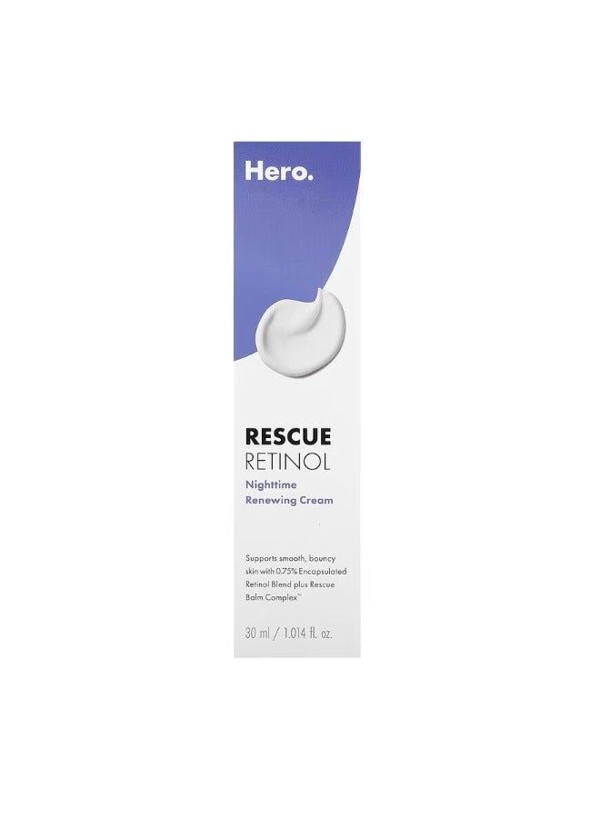 Rescue Retinol Nighttime Renewing Cream 1.014 fl oz 30 ml