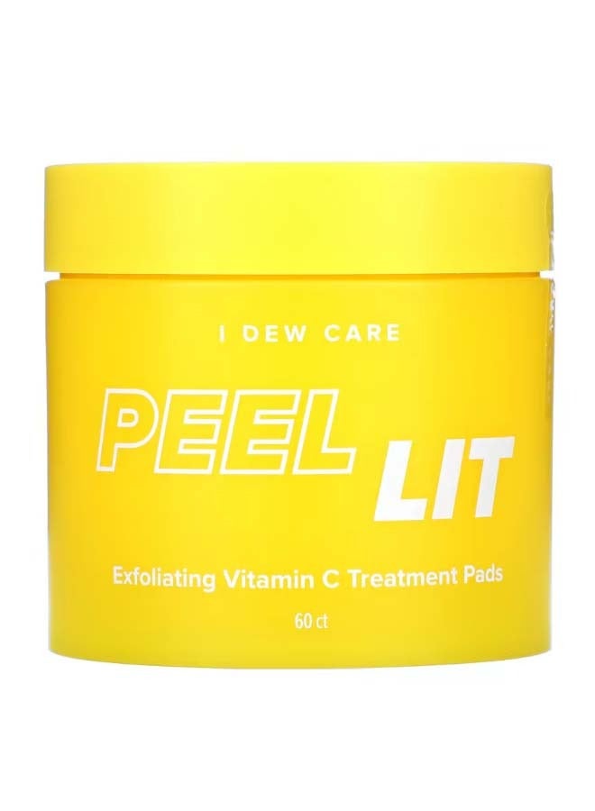 Peel Lit Exfoliating Vitamin C Treatment Pads 60 Count