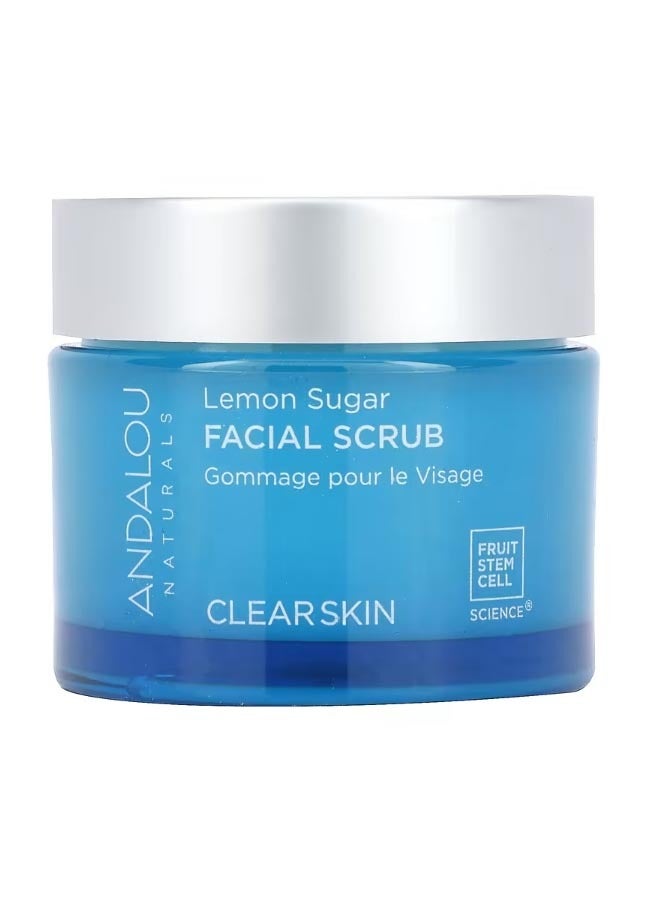 Facial Scrub Lemon Sugar Clear Skin 1.7 oz 50 gAndalou Naturals, Facial Scrub, Lemon Sugar, Clear Skin, 1.7 oz (50 g) By Andalou Naturals