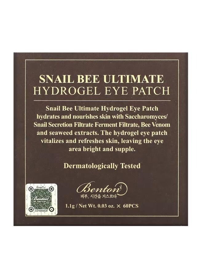 Snail Bee Ultimate Hydrogel Eye Patch 60 Pieces