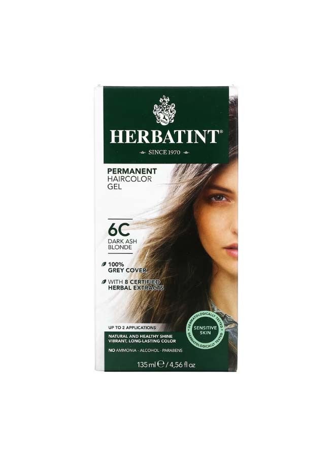 Permanent Haircolor Gel 6C Dark Ash Blonde 4.56 fl oz 135 ml