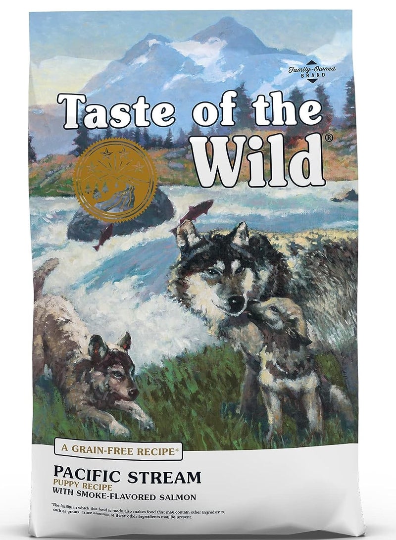Taste of the Wild Grain Free Premium High Protein Dry Dog Food Pacific Stream Puppy Recipe With Smoked Salmon 2.Kg