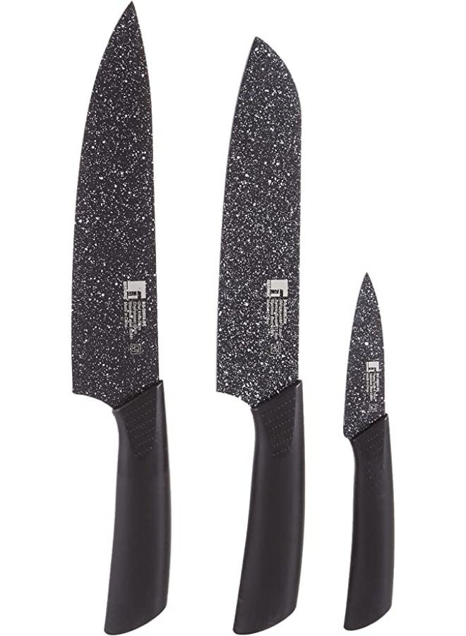 STAINLESS STEEL 3PC KNIFE SET NON-STICK