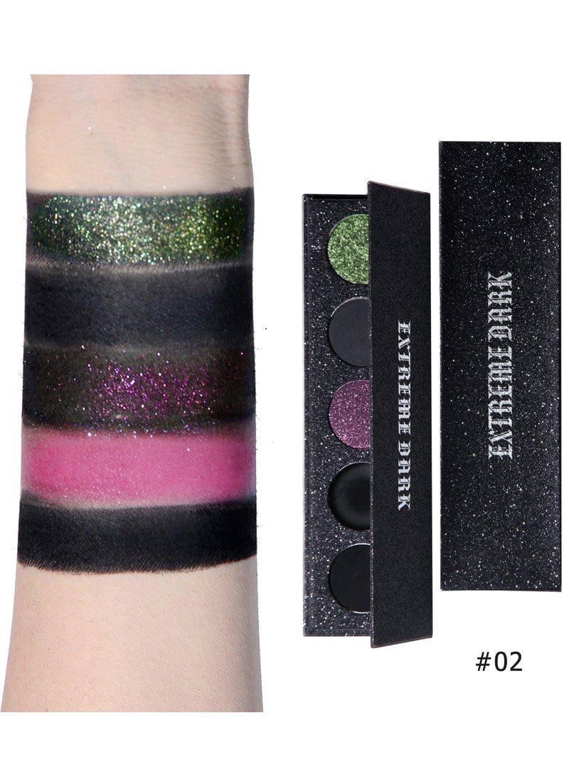 MAFFICK 5-Color Eyeshadow Palette- Matte & Shimmery Eyeshadow for High-Definition Eye Makeup: Waterproof, Sweat Resistant, & Long-lasting