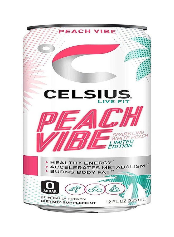 Fitness Drink Peach Vibe 355 Ml - Pack Of 12