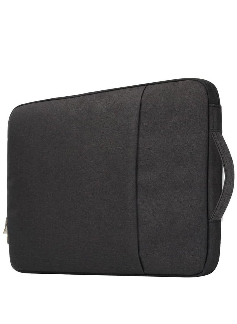 Laptop Bag Black Color 15.6 inch Sleeve Bag Compatible with Zipper Handbag For All Macbook  Case