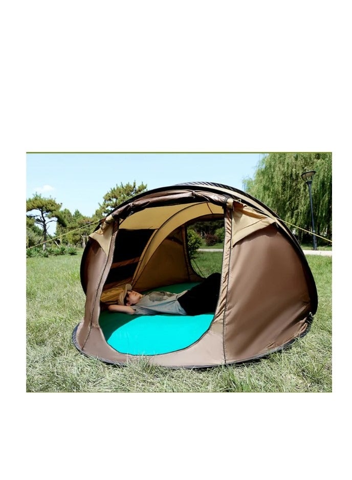 4-5 People Pop Up Tent Easy Pop Up Tents for Camping with Vestibule Waterproof Instant Setup Popup Tent Big Family Camping Tents Beach Pop-up Tent