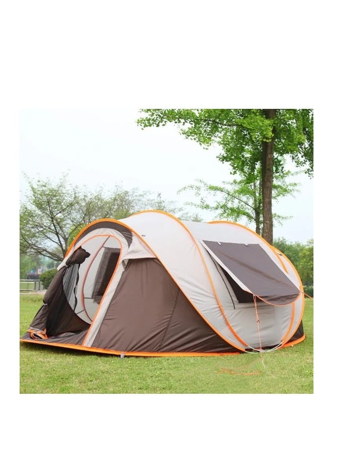 4-5 People Pop Up Tent Easy Pop Up Tents for Camping with Vestibule Waterproof Instant Setup Popup Tent Big Family Camping Tents Beach Pop-up Tent