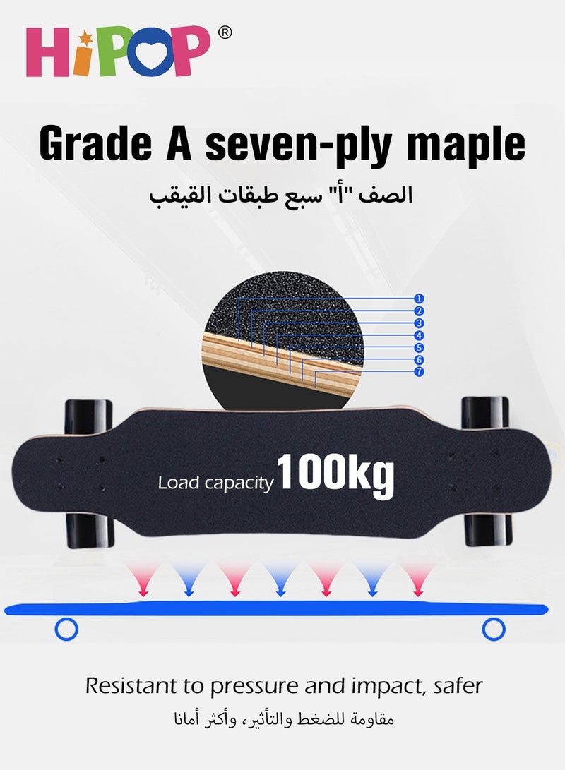 Non-Slip Skateboards for Beginners and Adults,Complete Skateboard 80*20*12cm with 7 Layer Maple Wooden,Tricks Skateboards for Kids and Beginners Sports Outdoor Recreation
