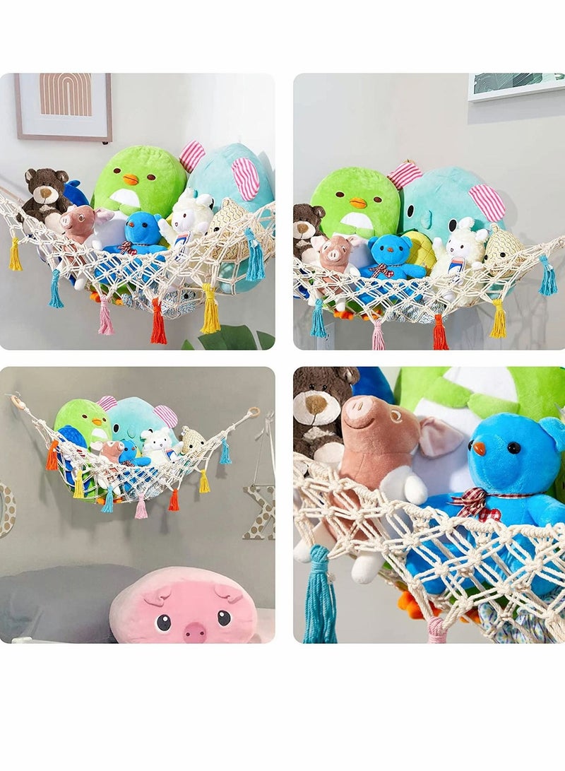 Stuffed Animal Toy Hammock Premium Plush Hanging Organizer Net