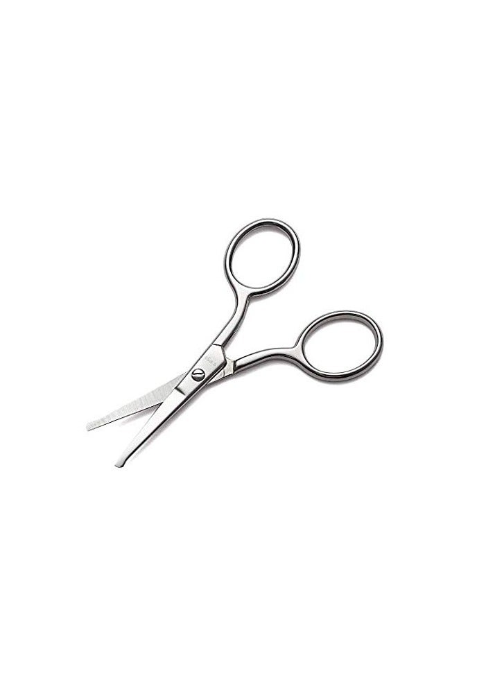 LIVINGO Premium Manicure Rounded Tip Scissors Multi-purpose Stainless Steel Cuticle Pedicure Beauty Grooming Kit for Nail, Eyebrow, Eyelash, Dry Skin, Nose Hair 3.5 inch