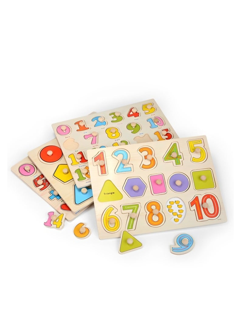 Alphabet, Numbers and Shape Puzzle