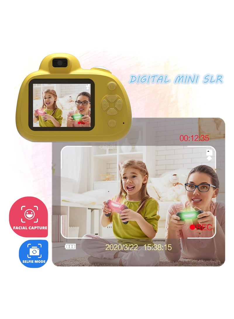 Kids Digital Camera 2.4 inch IPS Screen Video Camcorder with Flash Black