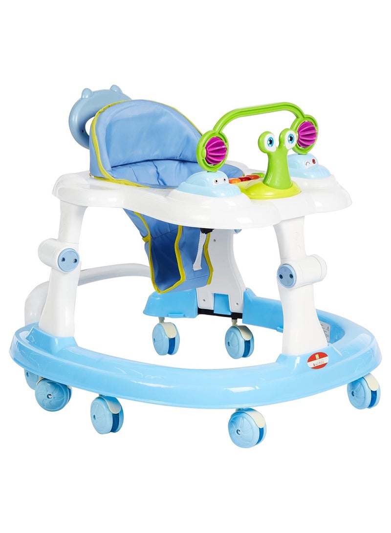 Baby Walker With Adjustable Height Rotatable Wheel, Music Button, Safe And Comfortable Seat