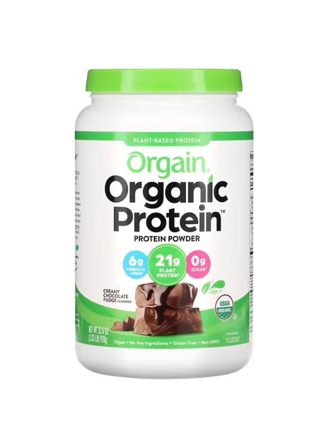 Orgain Organic Protein Powder Plant Based Creamy Chocolate Fudge 2.03 lbs (920 g)