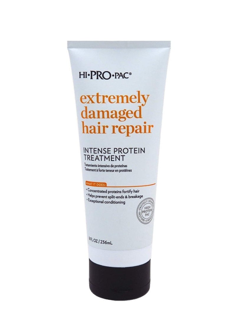 Hi-Pro-Pac Extremely Damaged Hair Repair Intense Protein Hair Treatment, 8 Fl Oz
