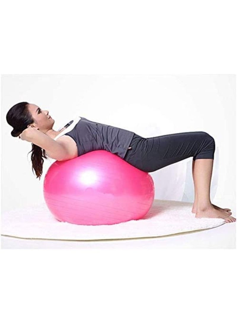 Yoga Ball Anti Burst Exercise Ball with Air Pump Thickened Stability Balance Ball for Physical Fitness Exercise