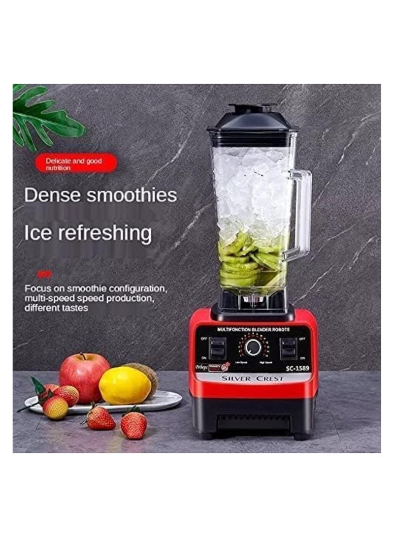 Blender 3000W Heavy Duty Commercial Grade Blender 6 Blades Mixer Juicer for Fruit Food Processor Grinder Mill, Chopper Mill, and Ice Smoothies Heavy Duty