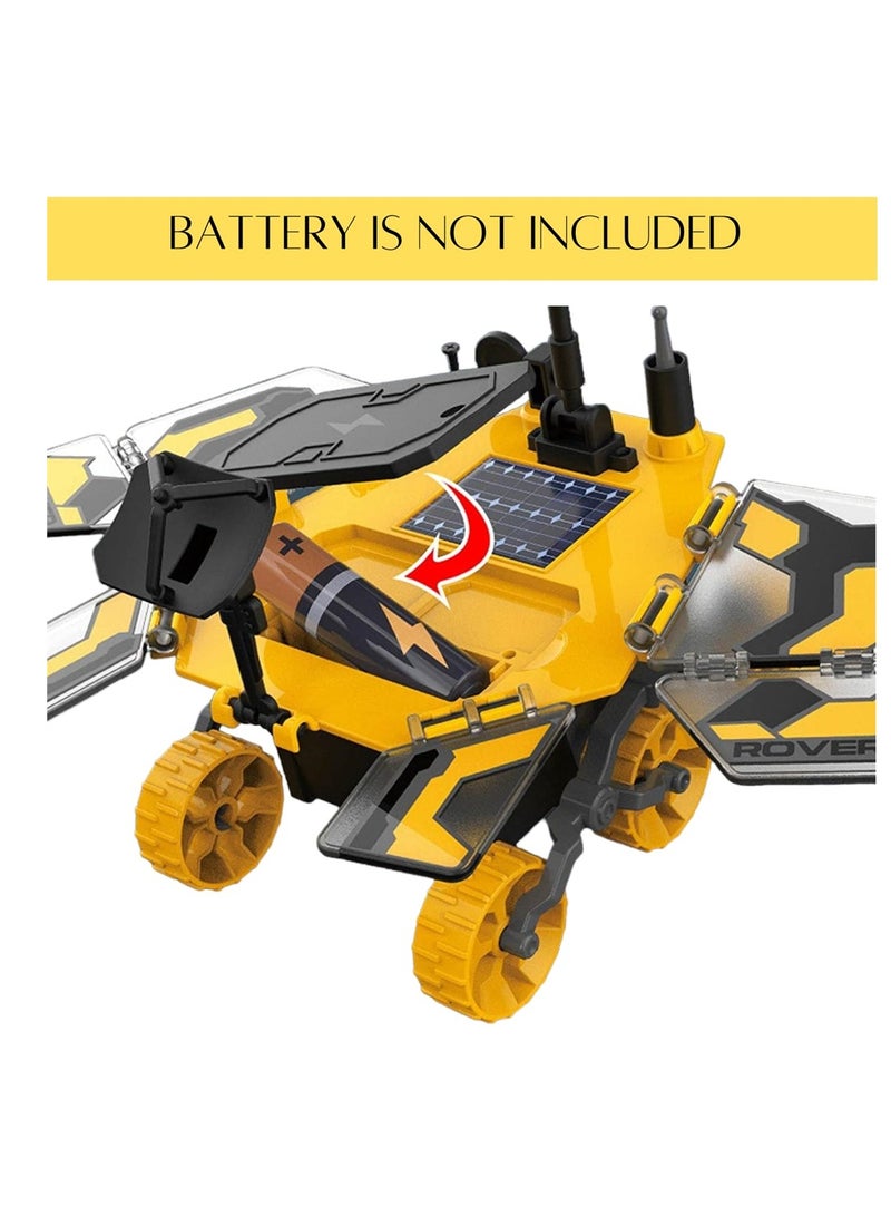 Solar Powered Rover Kit for Kids, DIY Educational Science Robot Assembly Kit, Solar Powered Building Set for Ages 8 to 12, Ideal Gift for Boys, Girls, Students, Teens
