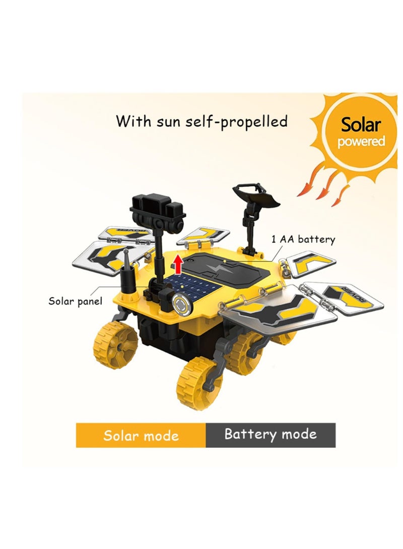 Solar Powered Rover Kit for Kids, DIY Educational Science Robot Assembly Kit, Solar Powered Building Set for Ages 8 to 12, Ideal Gift for Boys, Girls, Students, Teens