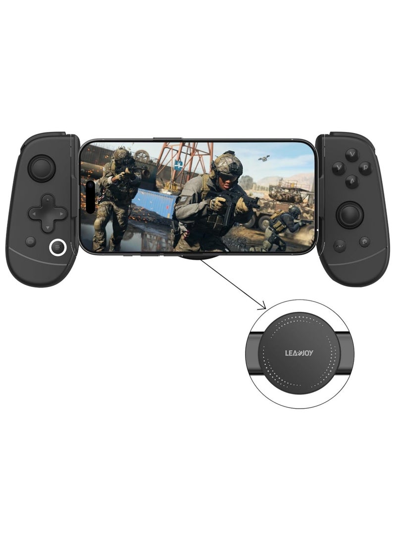 leadjoy M1 iPhone Controller with Cooling Function, Mobile Gaming Controller for iPhone, Pass-Through Charging, Play Xbox, GeForceNOW, COD, Diablo, Genshin Impact and More