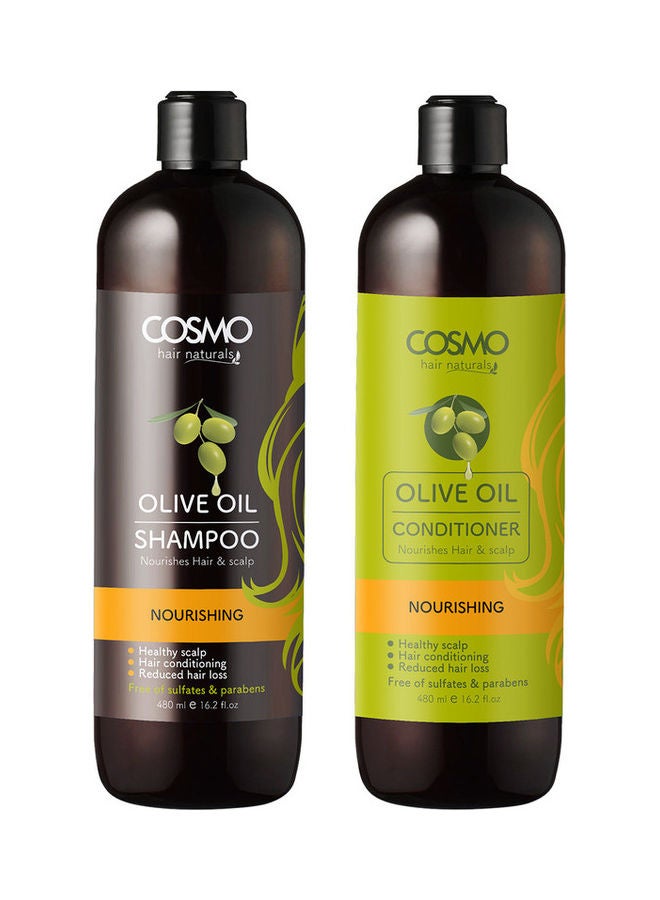 Set of Nourishing Olive Oil Shampoo & Conditioner 960ml