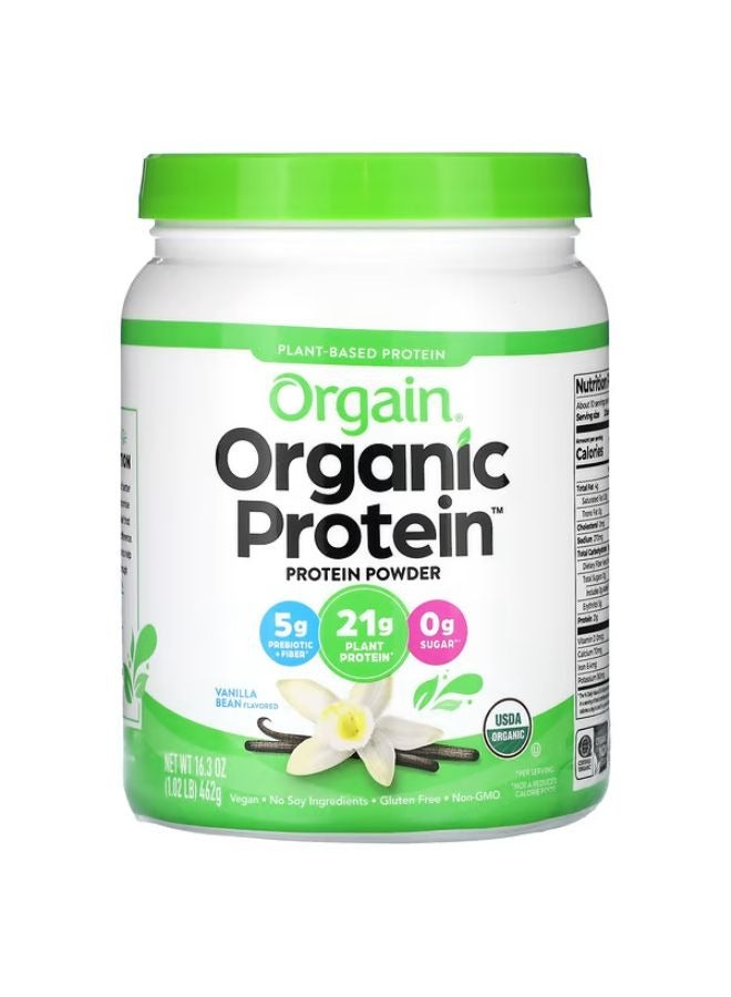 Orgain Organic Protein Powder Plant Based Vanilla Bean 1.02 lb (462) g