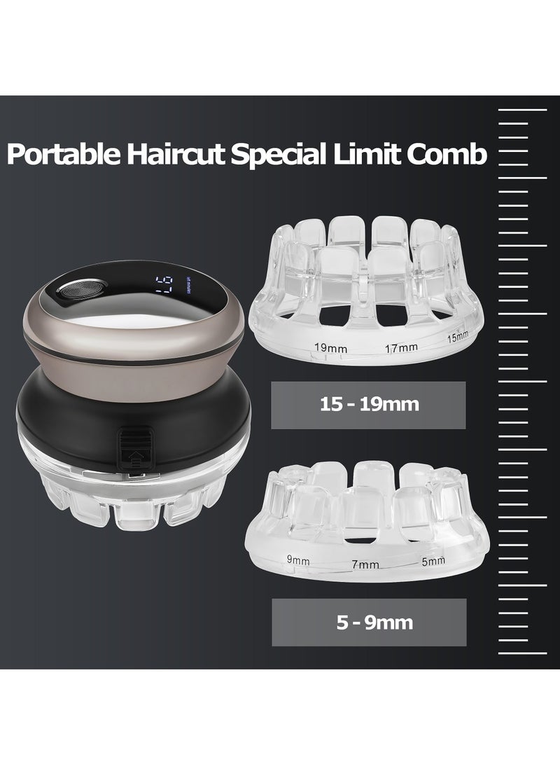 Men Hair Clippers for Bald Head, Portable Electric Crew Cut Hair Removal Machine, Round Shaved Head Hair Trimmer, Waterproof, Rechargeable, Ideal for Hair Care and Balding